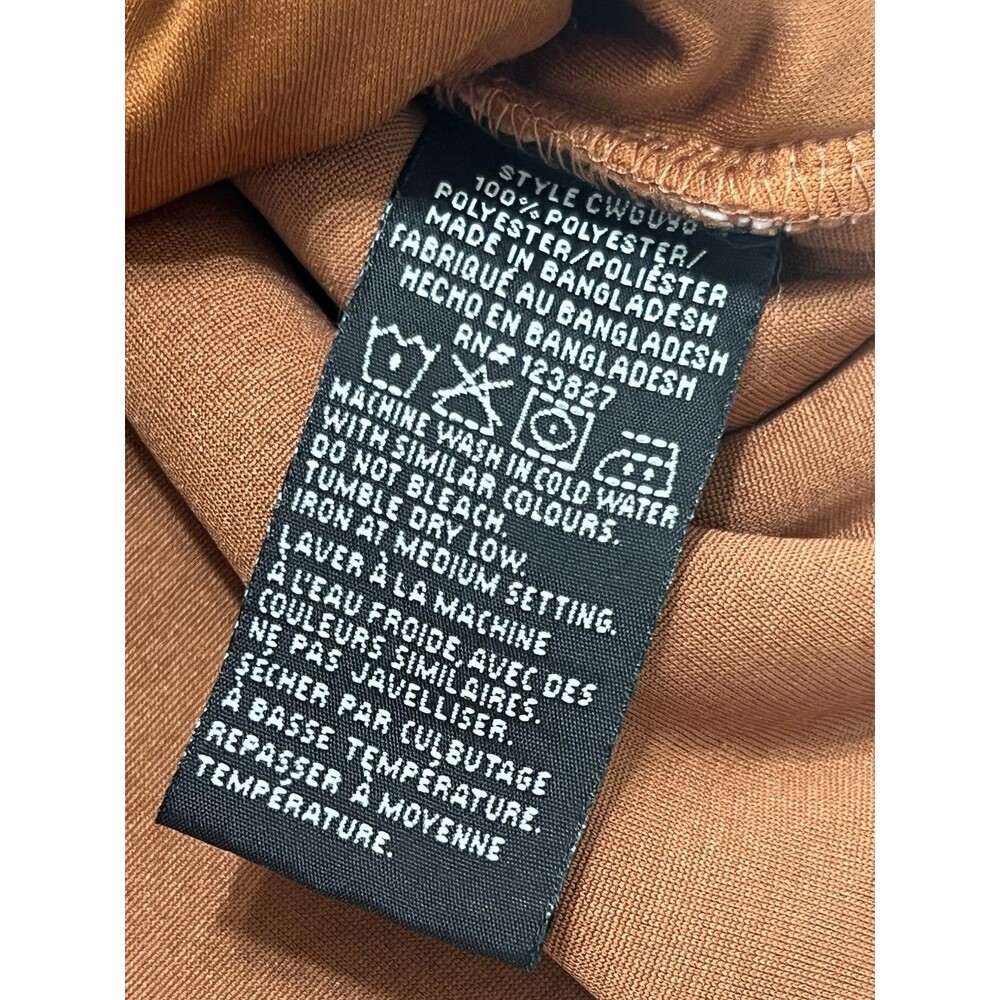 Canada Weather Gear Women's Sherpa Jacket Large Rust White Star Full Zip - Picture 7 of 8